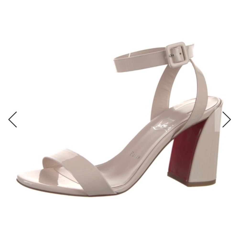 Louboutin patent leather sandals size 39.5